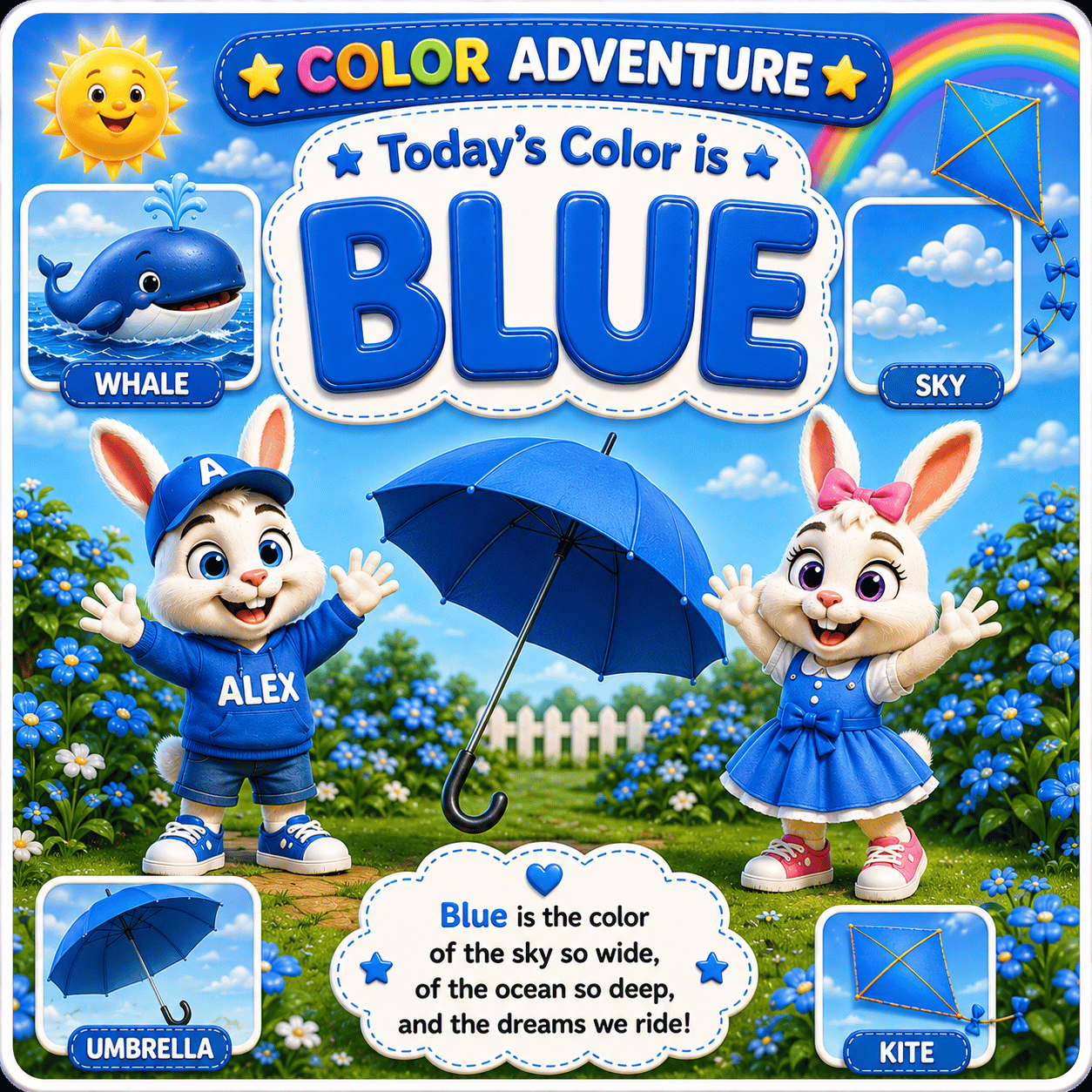 Color Adventure Flash Cards – Alex & Alice